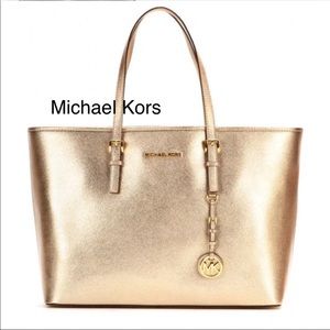 *Michael Kors Jet Set Metallic Leather
